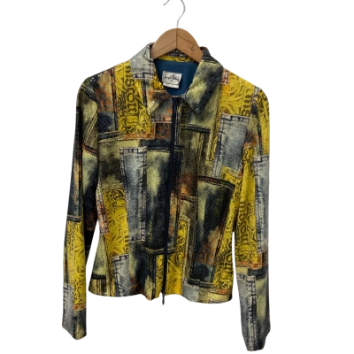 Joseph Ribkoff Womens  Size 10 Zip Up Jacket Multicoloured 