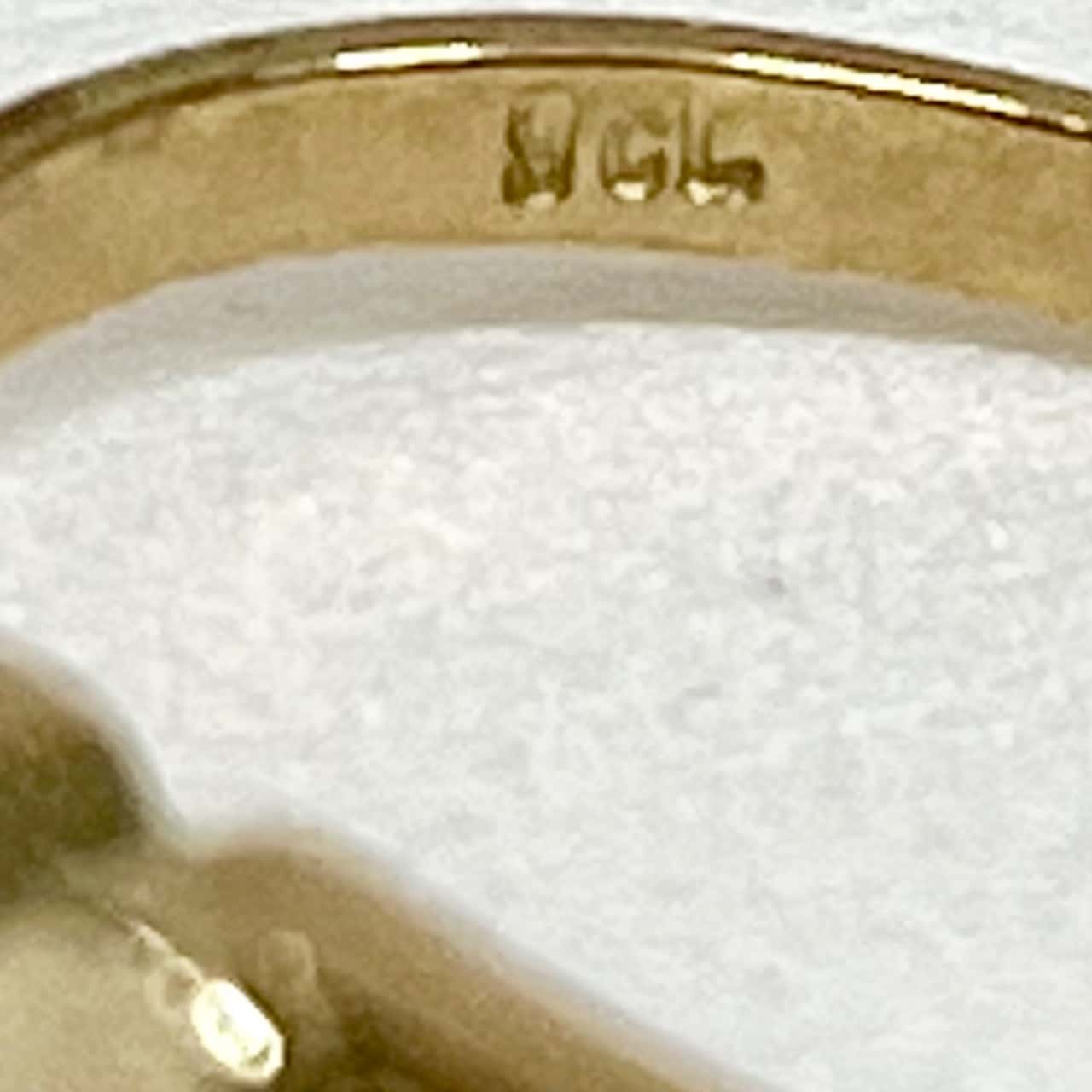 9ct Gold Heart Signature Ring with K Engraving (s)