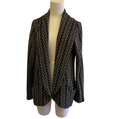 Metalicus Womens  Size open size Cardigan Black  / White 