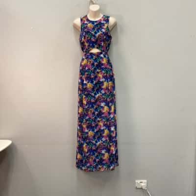 Bettina Liano Womens  Size 8 Midi Dress Multicoloured 
