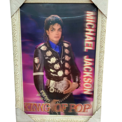 Michael jackson 1987 photo hologram poster