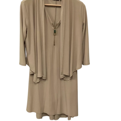 Nina Leonard Womens  Size S Work Dress Beige 