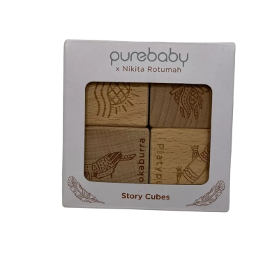 Purebaby Nikita Rotumah Wooden Story Cubes