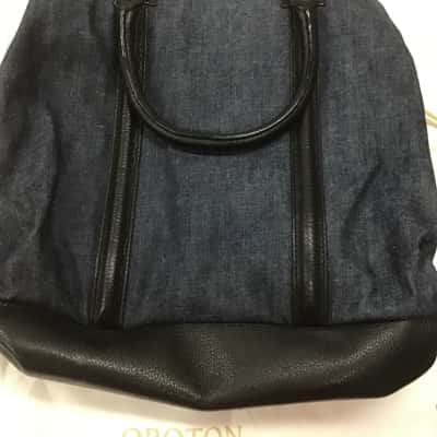 Oroton Womens Navy Blue Large Bag