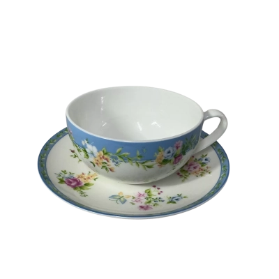 Ashdene Floral Pattern Fine Bone China Large Cup & Saucer