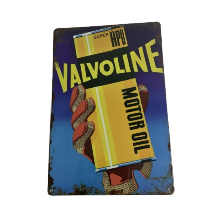 Brand New Valvoline Motor Oil Metal Man Cave Aussie Car Sign #2270-1-pp