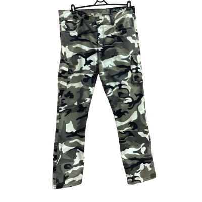 BGA Mens Size 36 Grey Camouflage Cargo Pants