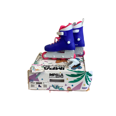 In Original Box Impala Inline Skates Size EU 36 Light Speed Roller Blades Blue/Pink 