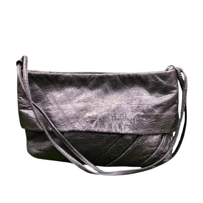 Mimco Black Layered Leather Handbag