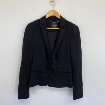 Portmans Black Blazer Jacket  Size 10 