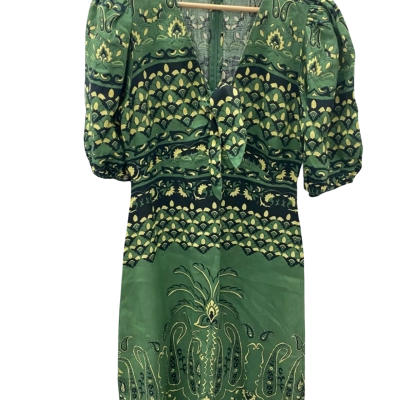 Sussan Womens  Size 12 Short Sleeve Dress  Green 