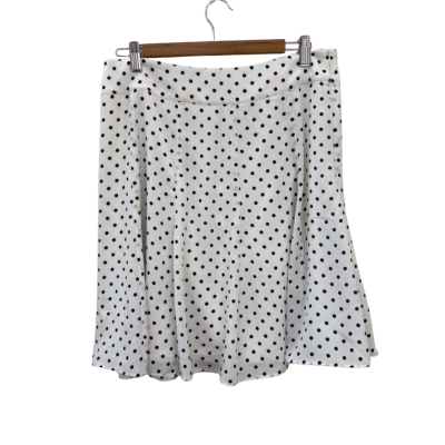 Review Womens  Size 12 Mini Skirt Black  / Polka Dot / White 