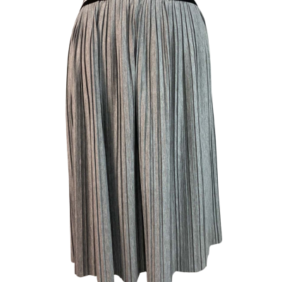 Sussan Pleated Size 10 / S A-Line Skirt Grey 