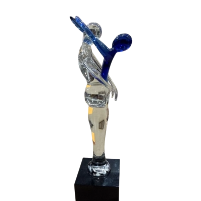 Abstract Glass Figurine "Dancers" 
