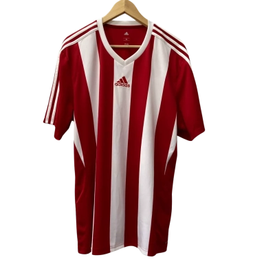 Adidas Men's Red and White Soccer Jersey Size XL 