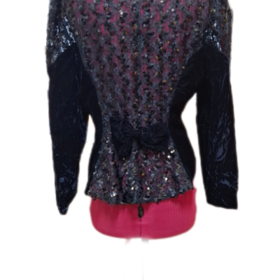 Cliques  Womens  Size 14 Cropped Jacket Black  