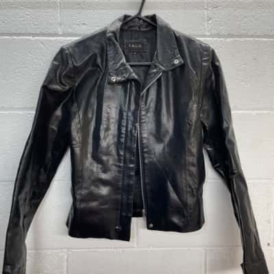 Womens T.A.L.C leather black jacket 