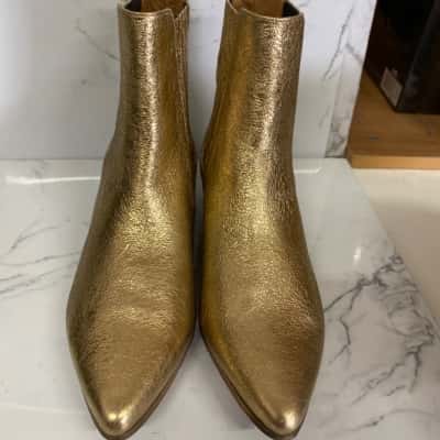 IVYLEE Womens  Size 37 Boots Gold 
