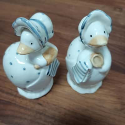 Vintage Set Fitz & Floyd Geese Salt & Pepper