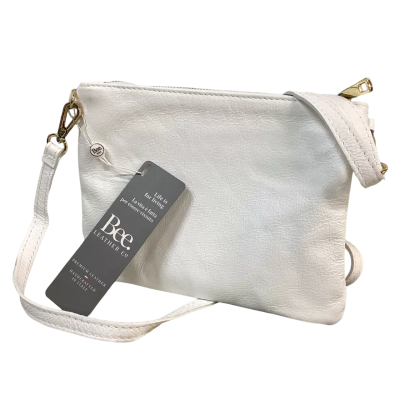 Bee Leather Co. Italy Womens Genuine Leather Handbag White BNWT