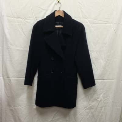 Miss Sydney Womens Size 8 Navy Blue Coat