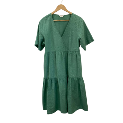 Gorman Womens  Size 10 Short Sleeve Dress  Green 