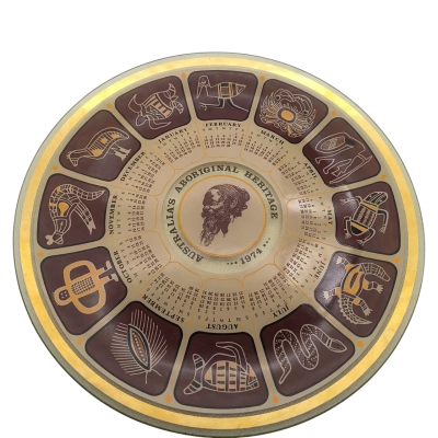  1974 SIMPSON POPE GLASS PLATE 