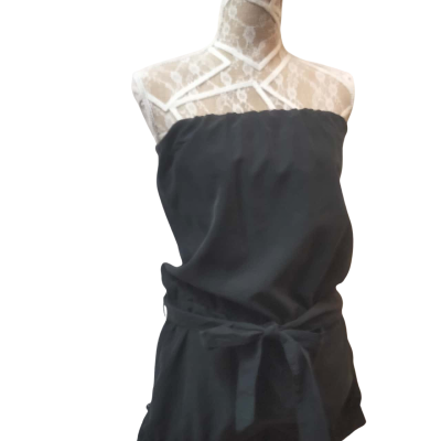 Guess Womens  Size S Strapless Playsuit with short Black  