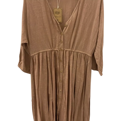 Tree of Life Womens  Size XL Long Sleeve Dress Brown 