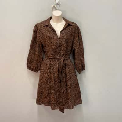 Sass Womens  Size 6 Mini Dress Animal print 
