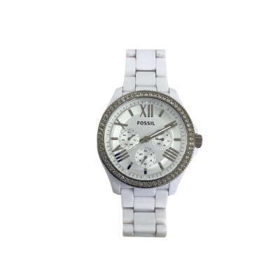 Fossil Womens Cecile White Watch (Needs New Battery)