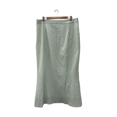 FAYT FayTheLabel Womens  Size 20 Maxi Skirt Gingham / Green 