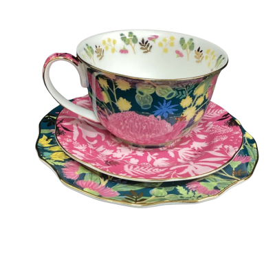 New - T2 Wild at Heart Teacup Trio 