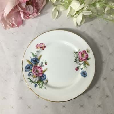 Vintage Anysley Floral Pattern Bone China Side Plate