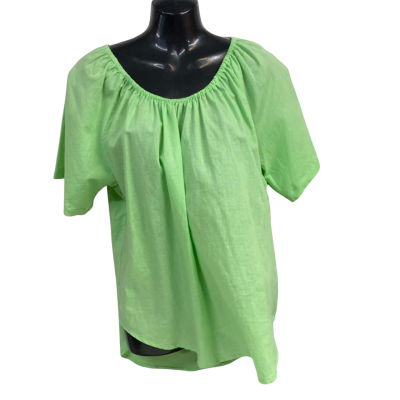 Womens Linen Off the shoulder Top Size 10 SASS Mint