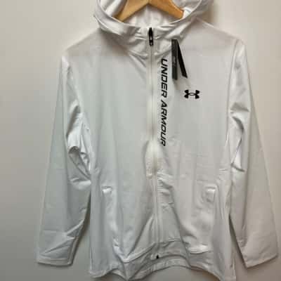 Under Armour Mens  Size M Performance Jacket White 