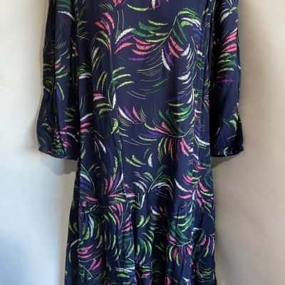 EMERGE Women's Midi Dress  Size 8 Casual  Navy Blue 