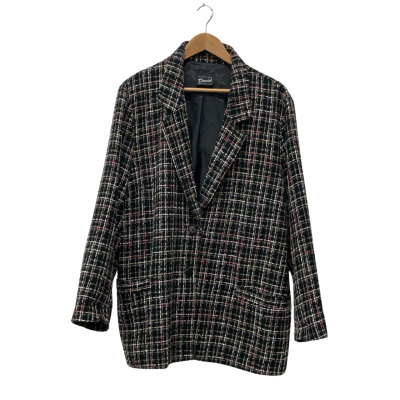 David Lawrence Womens  Size 18 / 20 Blazer Black  / Checked / Multicoloured 
