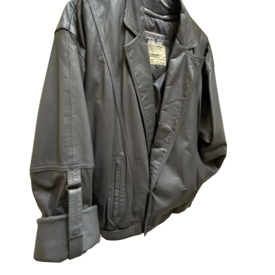 Mens Rawhides Vintage leather/Rabbit fur Jacket