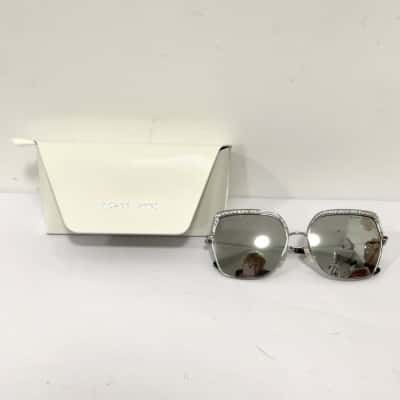Michael Kors Greenpoint MK1141 Silver Crystal Sunglasses with Case  