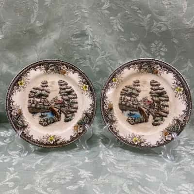 Mill Stream Underglaze Side Plates