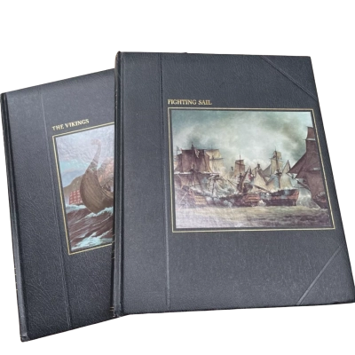 Time Life Books - The Vikings & Fighting Sail Hard Cover Books -Collectors Items 