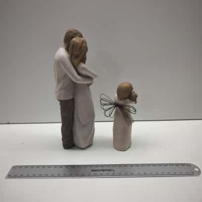 DEMDACO Willow Tree Figurines Lot Together Couple & Angel of Friendship Susan Lordi