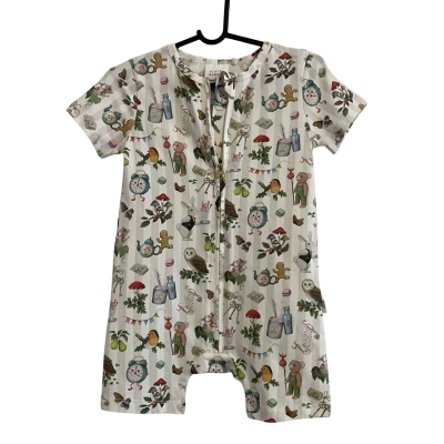 Fleur Harris Kids  Size 1, 12-18 Months Shorty Coverall Animal print / Multicoloured 