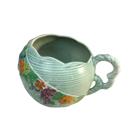 Vintage 1930’s Carlton ware Rock Garden Green Jug Approx 11 x 15cm