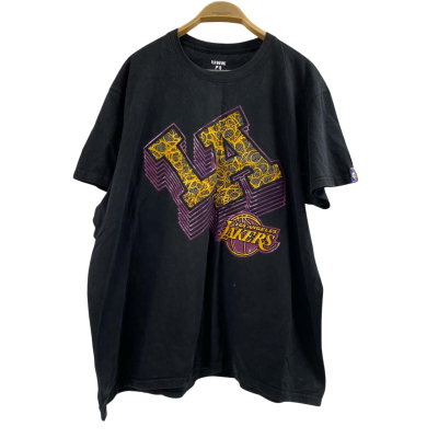  Mens  UNK LA Lakers Size XL Short Sleeve T-shirt Black  