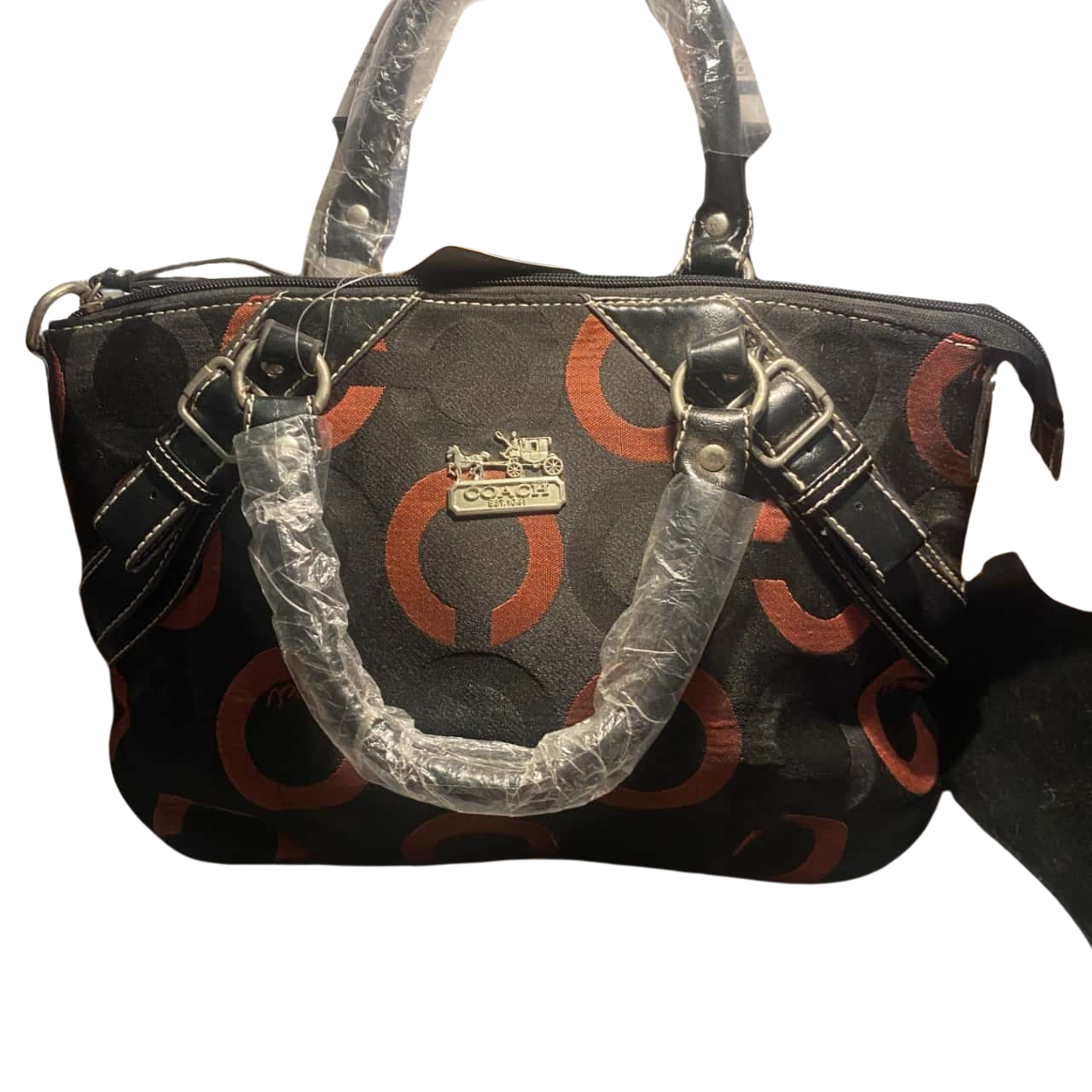 Coach Women's Handbag Black / Red