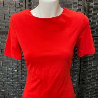 Kookai Womens  Size 38 Casual Dress / Short Sleeve Dress  Red 