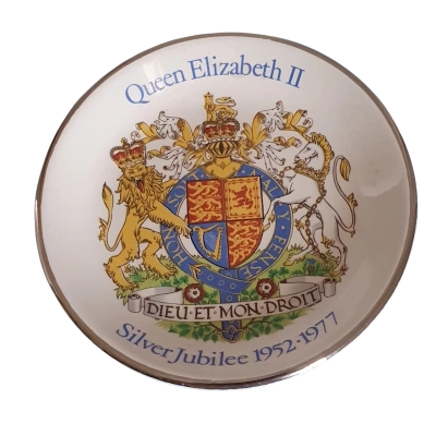 Queen Elizbeth II Silver Jubilee Trinket Plate