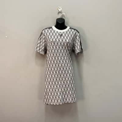 Adidas Womens  Size 10 Casual Dress Black  / White 